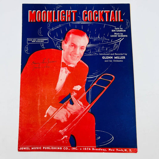 1942 Moonlight Cocktail GLENN MILLER Lucky Roberts Kim Gannon Sheet Music