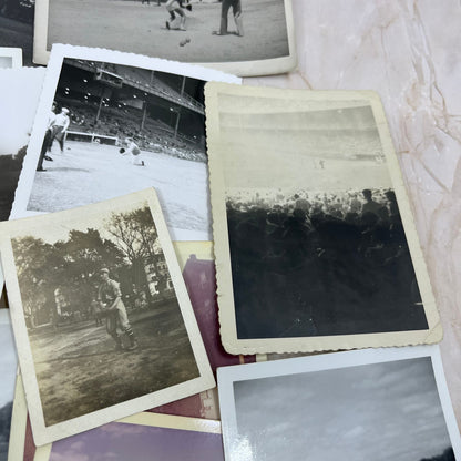 Large lot of 19 Early Original Photographs of People Playing Baseball TJ9