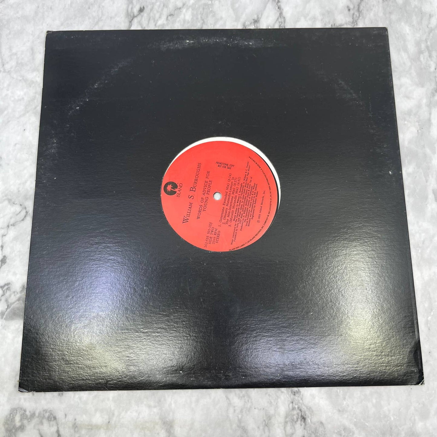 William S. Burroughs – Words Of Advice For Young People PROMO 12" 33 ⅓ RPM TJ4