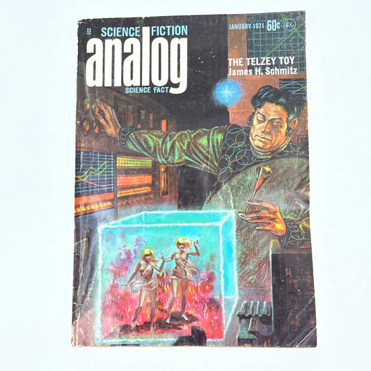 Science Fiction Analog Science Fact January 1971 Pulp Magazine H4-6