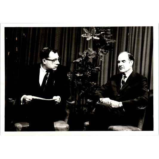 Senator George McGovern KELO Interview Harry Savage 1966 Original Photo B8