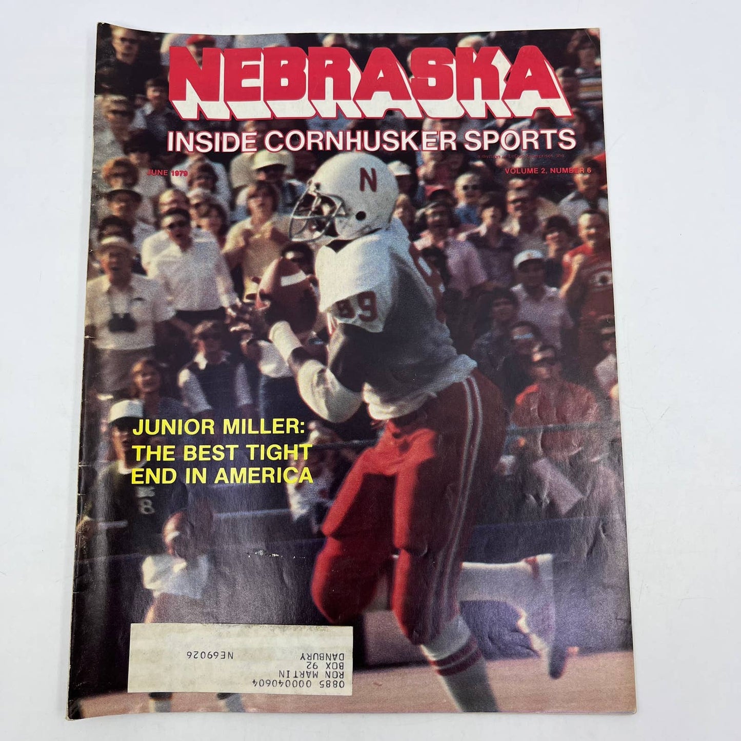 1979 June - Nebraska Inside Cornhusker Sports Magazine - Junior Miller TH7