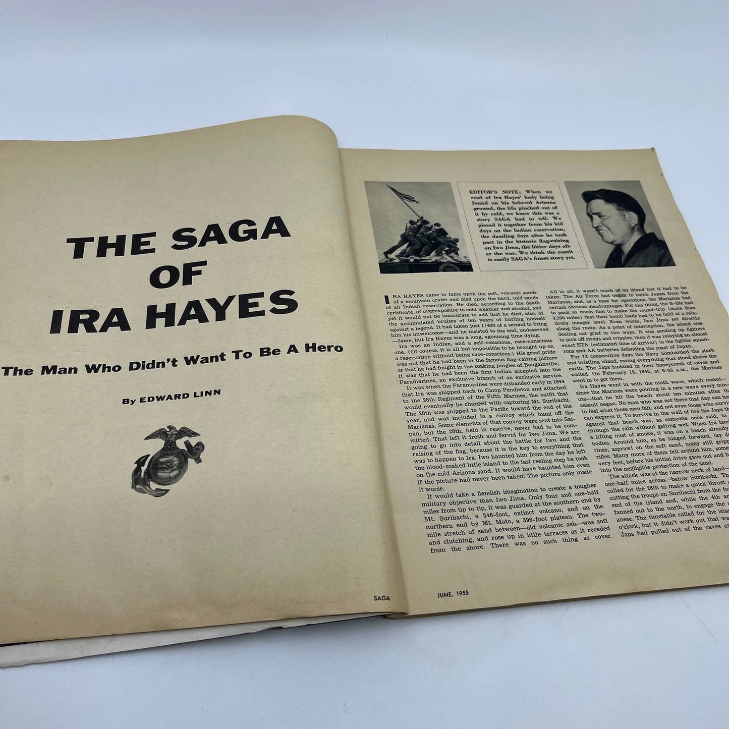 Saga Jun 1955 Davy Crockett Ira Hayes 82nd Airborne Annie Oakley Boxing TF5