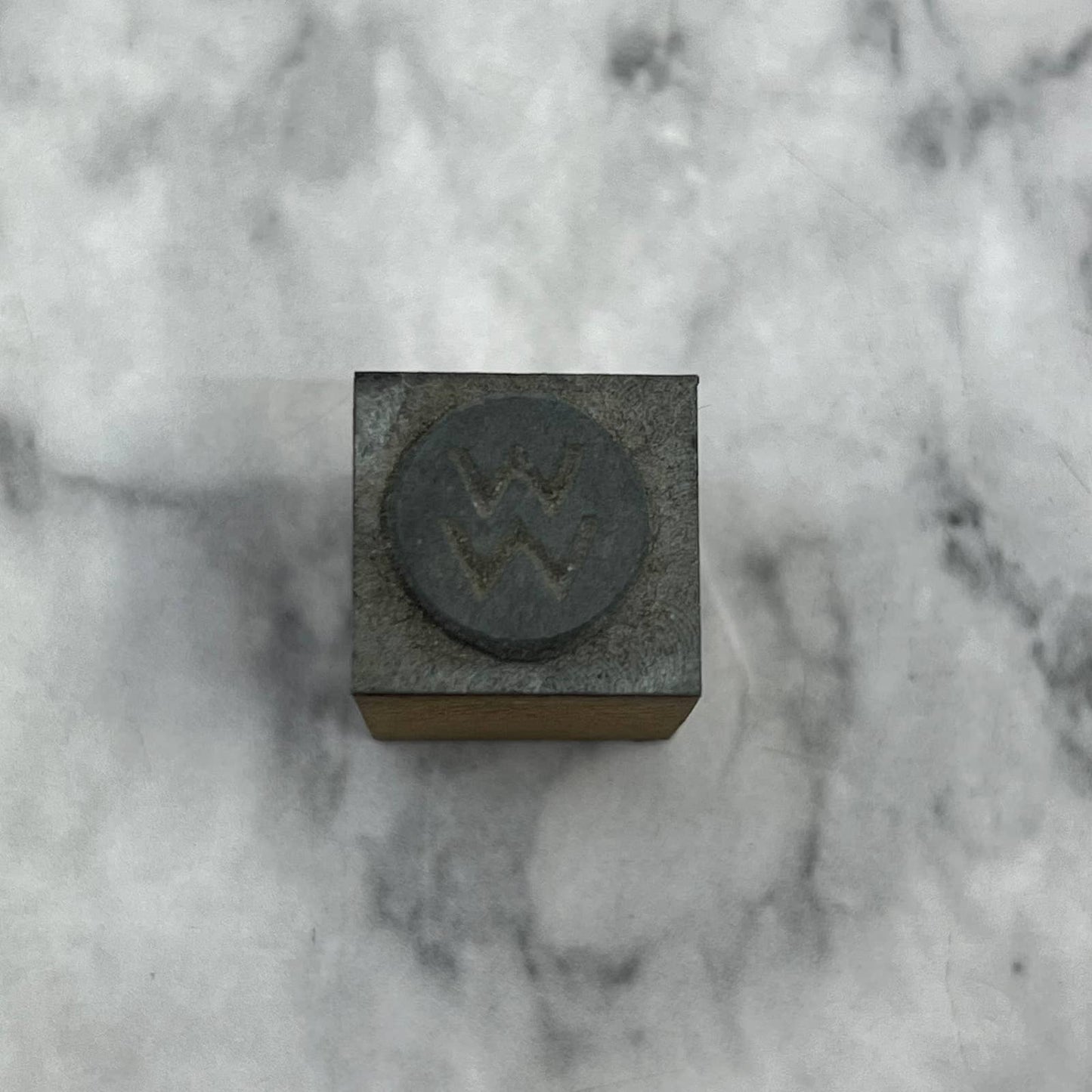 Vintage Printing Letterpress Printers Block Plate "WW" TJ55