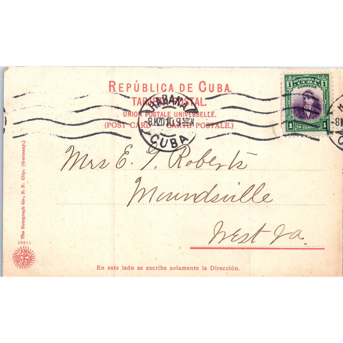 Malecon La Punta & Morro Castle Havana c1905 Cuba Original Postcard TK1-P16