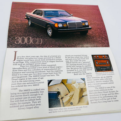 1981 Mercedes-Benz Sales Brochure 240D 280E 200CE 300D 300CD 300TD 300SD SEL BA1