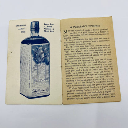 Rare 1910 WRIGHT'S PUZZLE BOOK E. H. Wright Condensed Smoke Kansas City MO C2