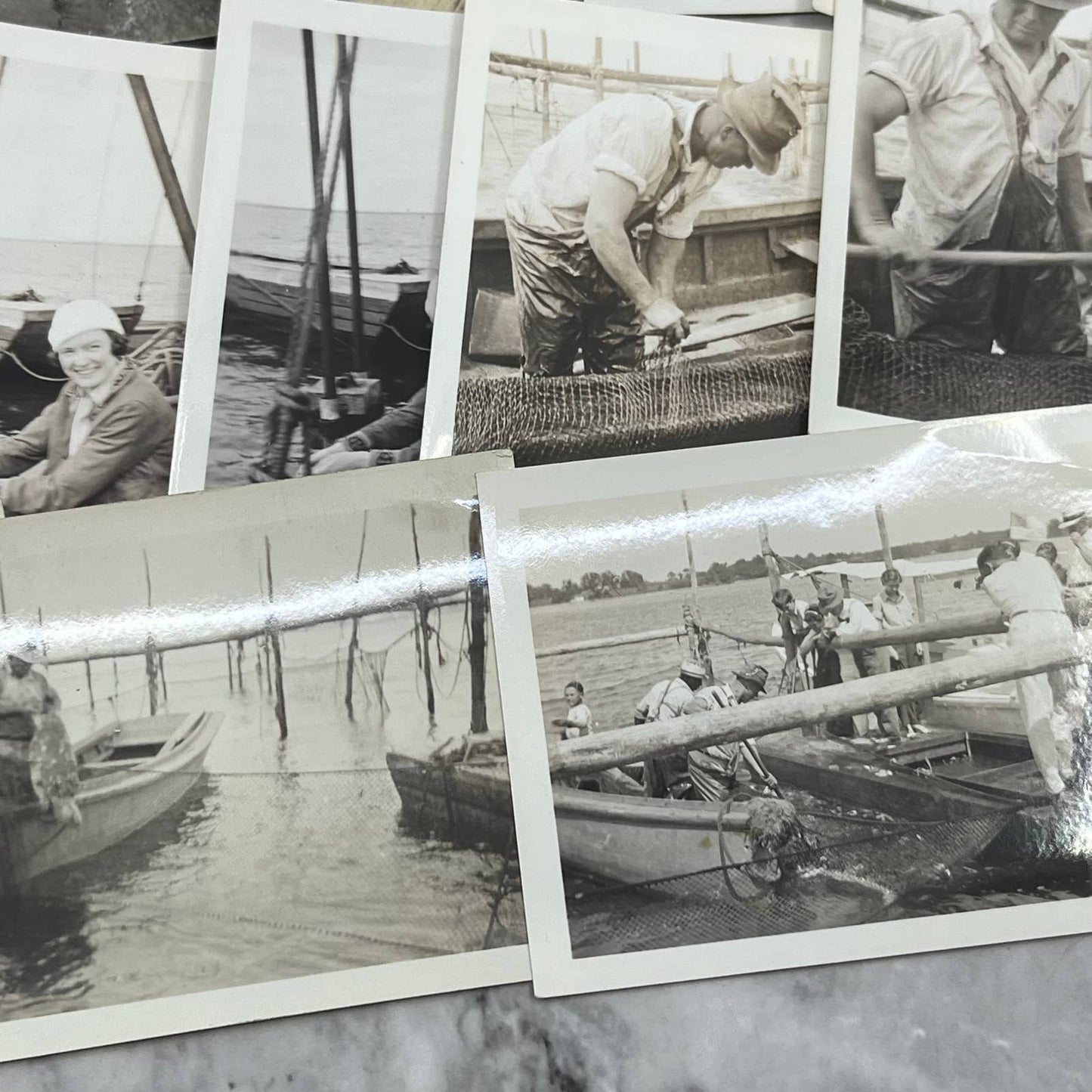 1930s Collection of Photos, Negatives White Stone VA Fishing Jack Lawson TJ9-PG3