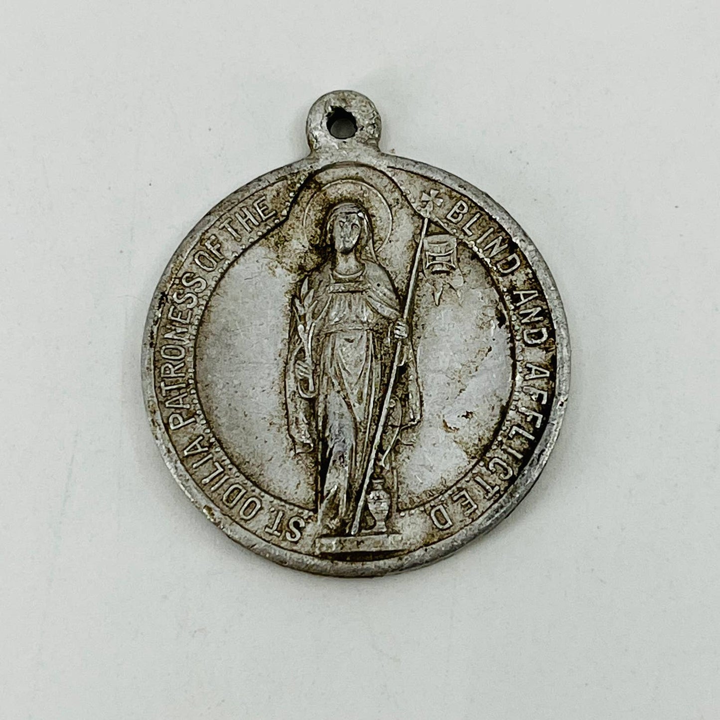 St. Odilia Shrine Onamia Minnesota Metal Charm Pendant Silver Tone SB5