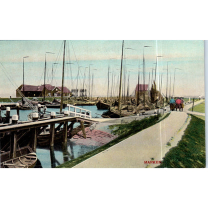 1905 Marken Jos. Nuss en Co., Haarlem Netherlands Original Postcard TK1-P13