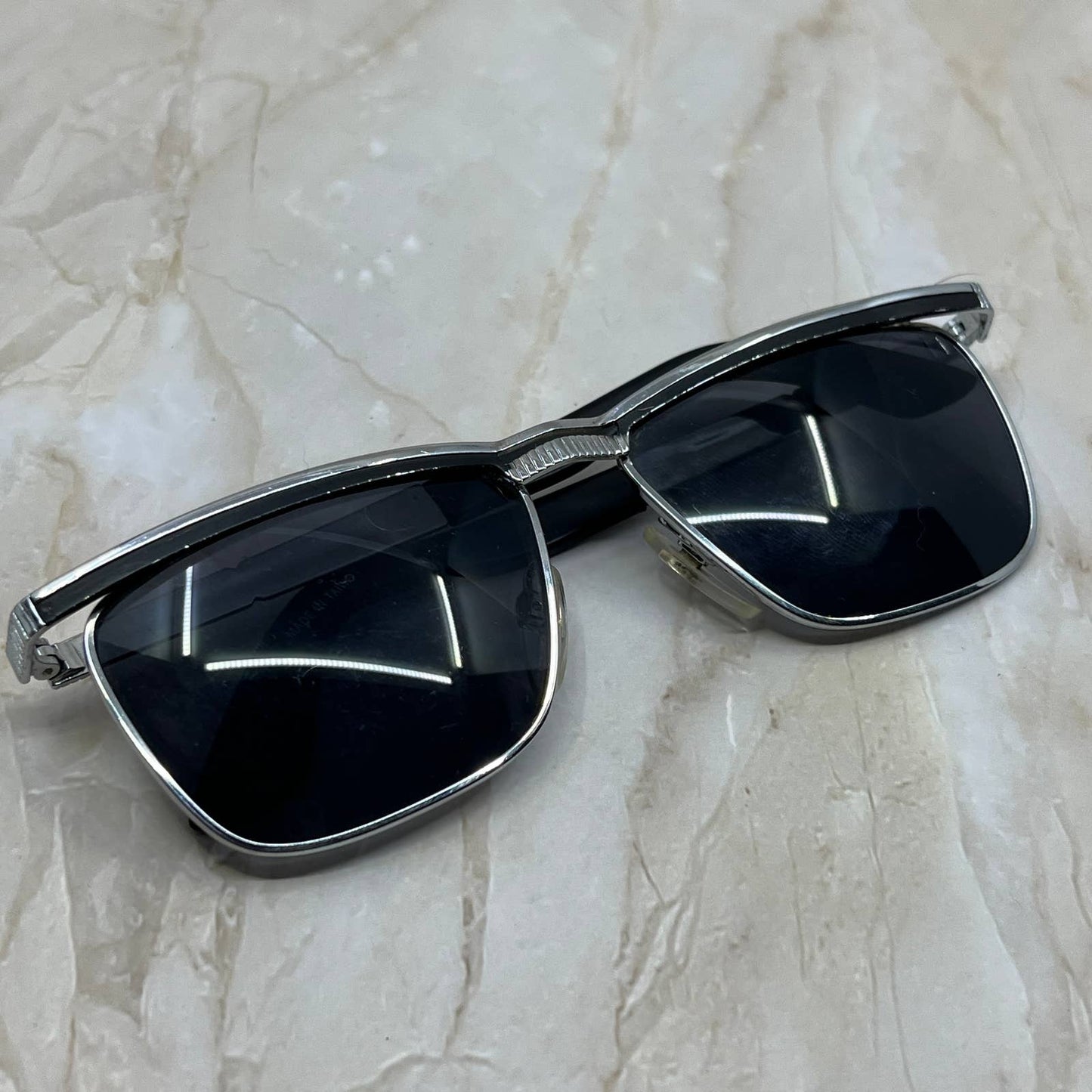 Retro 90s Metal Taiwan Horn Rim Sunglasses Eyeglasses Frames TK2-G1-8