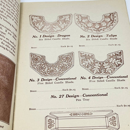 1905 How To Use Art Brass For Making… Catalog Geo W. Davis Rochester NY TF7