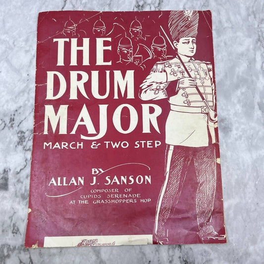 1907 Sheet Music - The Drum Major - Allan J. Sanson TH1