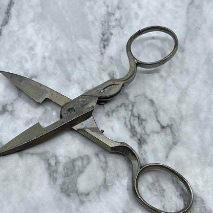 Vtg Monarch Kut Ezy Buttonhole Scissors Shears w/Depth Adjuster Germany SE9