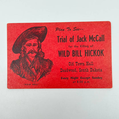 1910s Post Card Jack McCall Trial for Killing Wild Bill Hickok Deadwood SD SC9