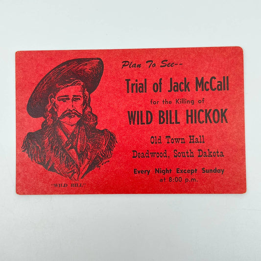 1910s Post Card Jack McCall Trial for Killing Wild Bill Hickok Deadwood SD SC9