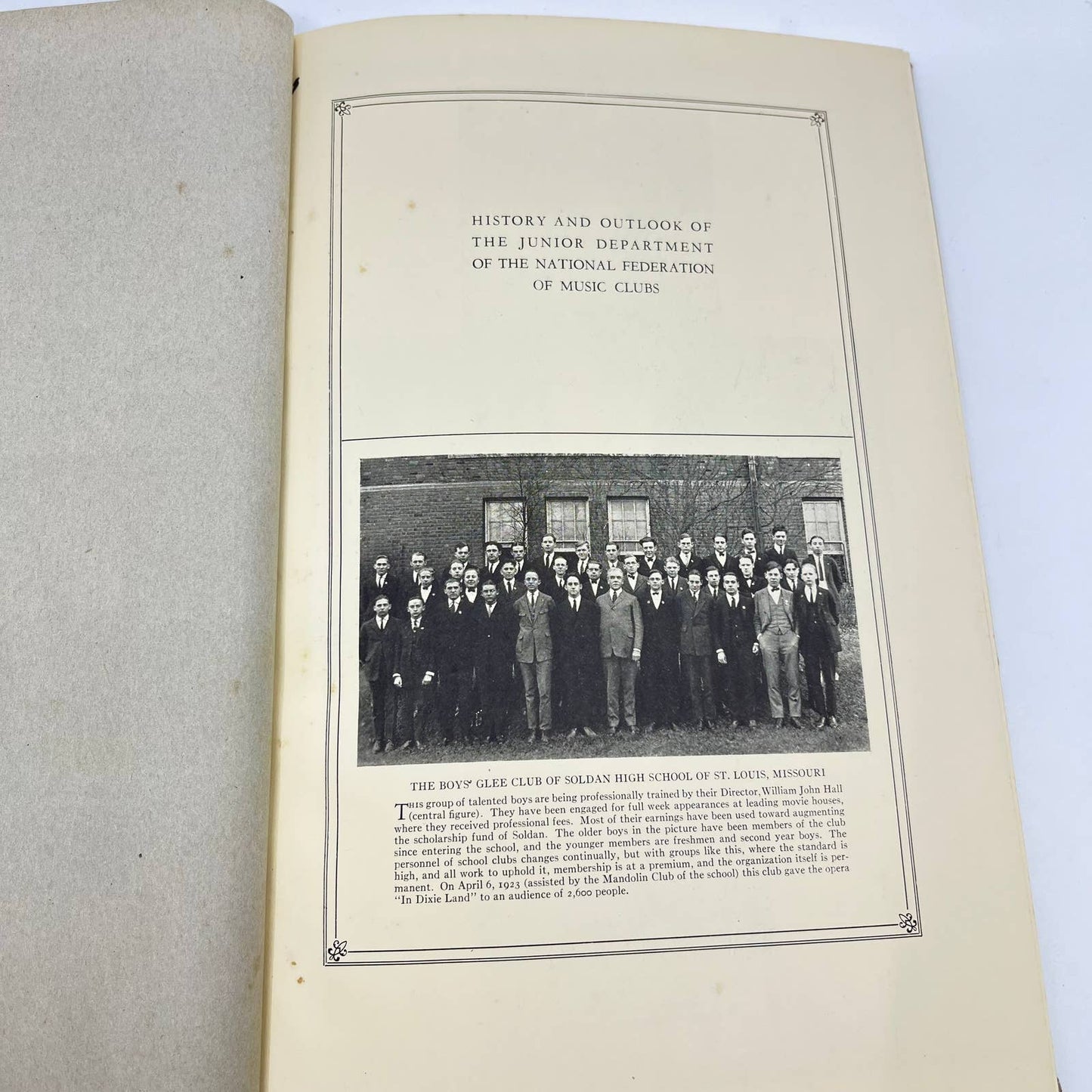 1923 History & Outlook of Junior Dept of National Federation of Music Clubs TC6