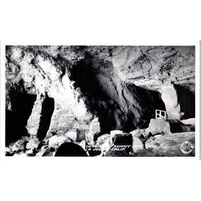 Sunny Jim Cave, La Jolla California - Original RPPC Postcard TJ7-RP3