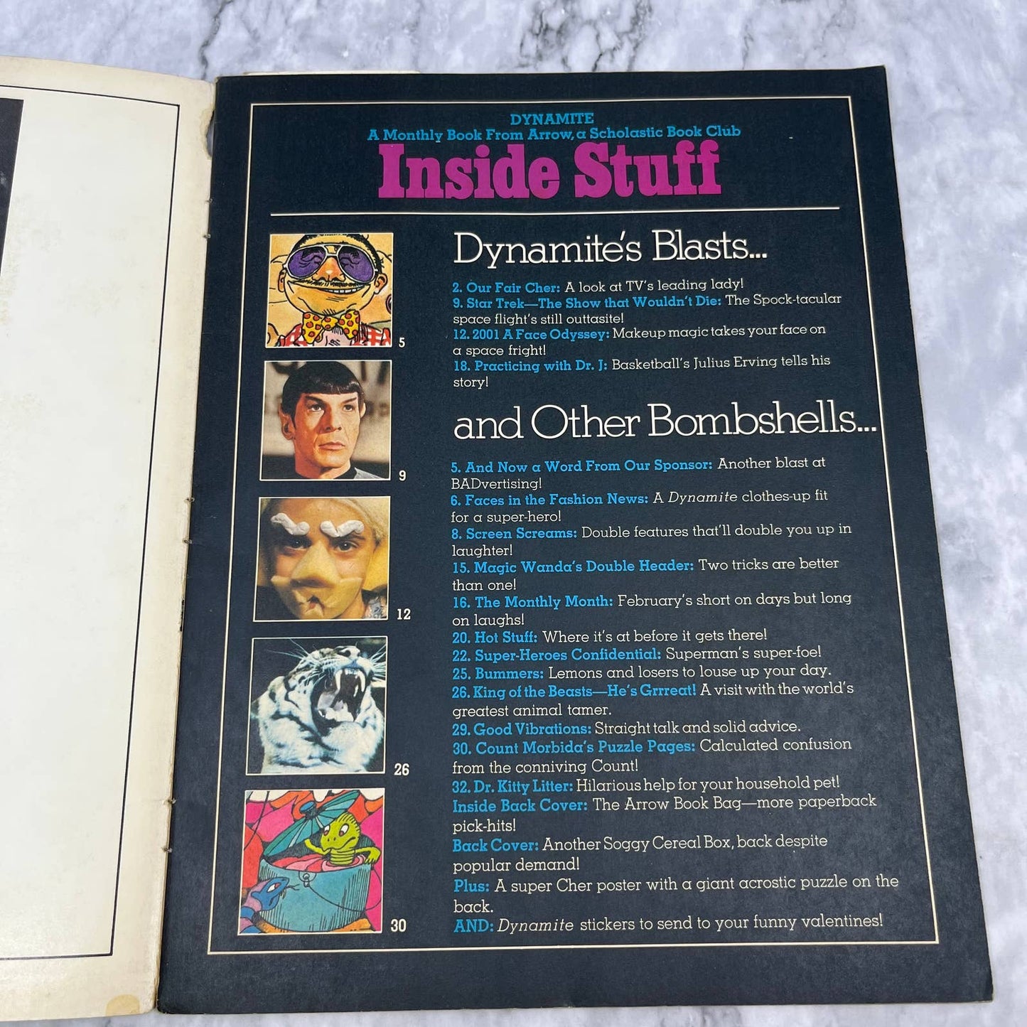 Dynamite Kid Magazine Cher Cover February 1976 TJ4