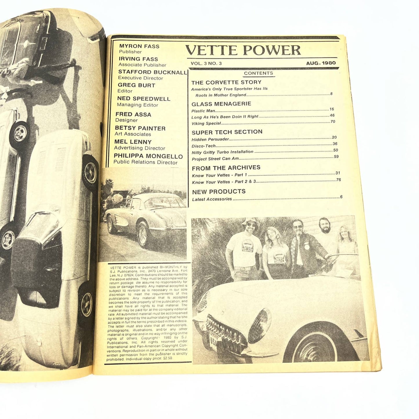 1980 August Vette Power Magazine Disc Brakes Turbo Charger Install TG1