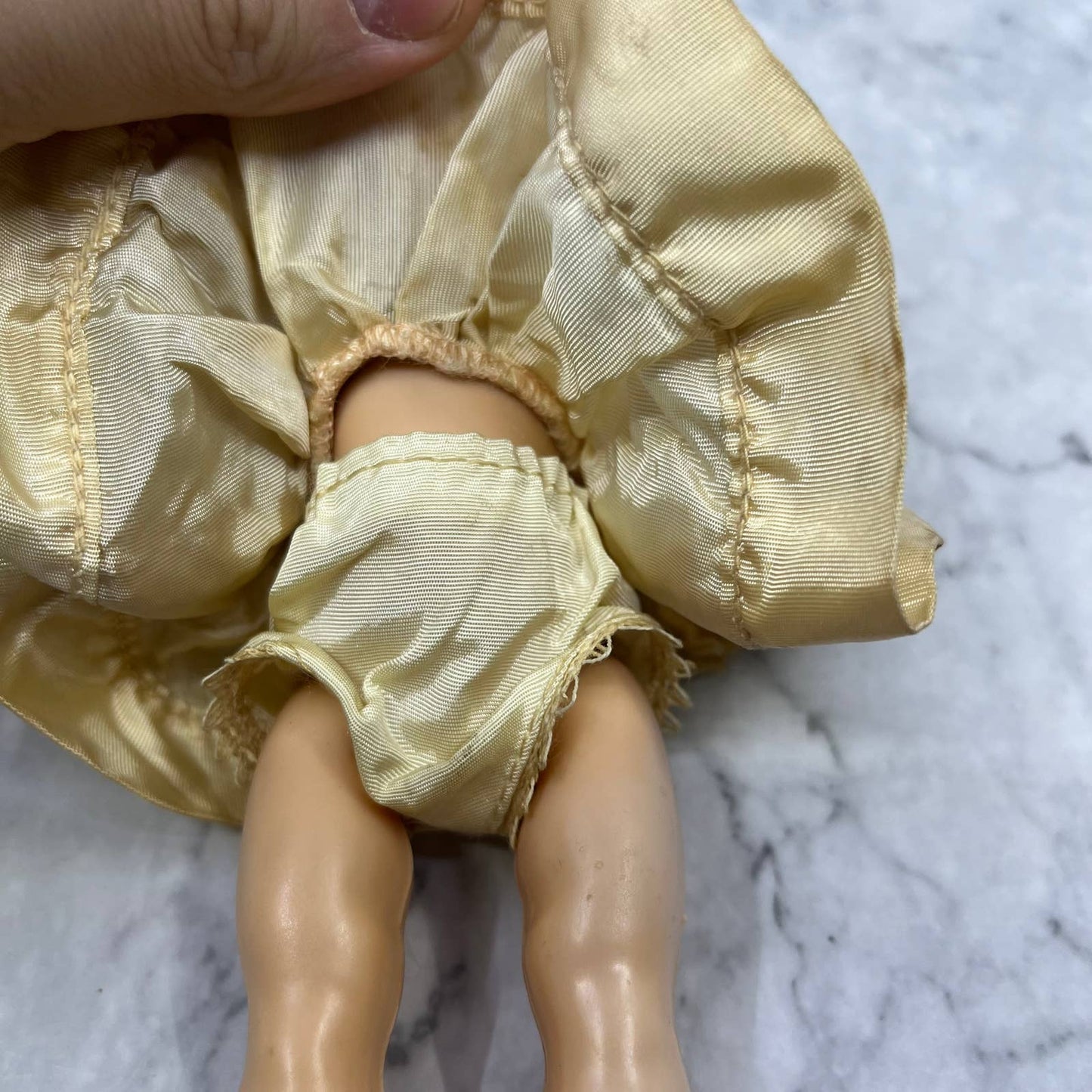 1950's 8" Blonde Hair Blue Eyes Blinking Plastic Doll TB4