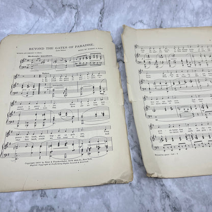 1900 Sheet Music - Beyond the Gates of Paradise - Henry V Neal Robert A King V39-4