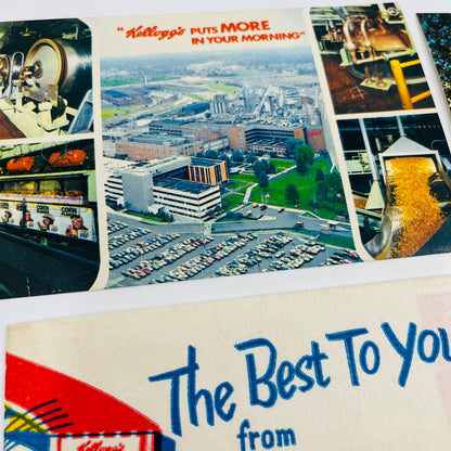 Kellogg's Battle Creek Postcards & Paper Hats Snap Crackle Pop Tony Tiger SC1