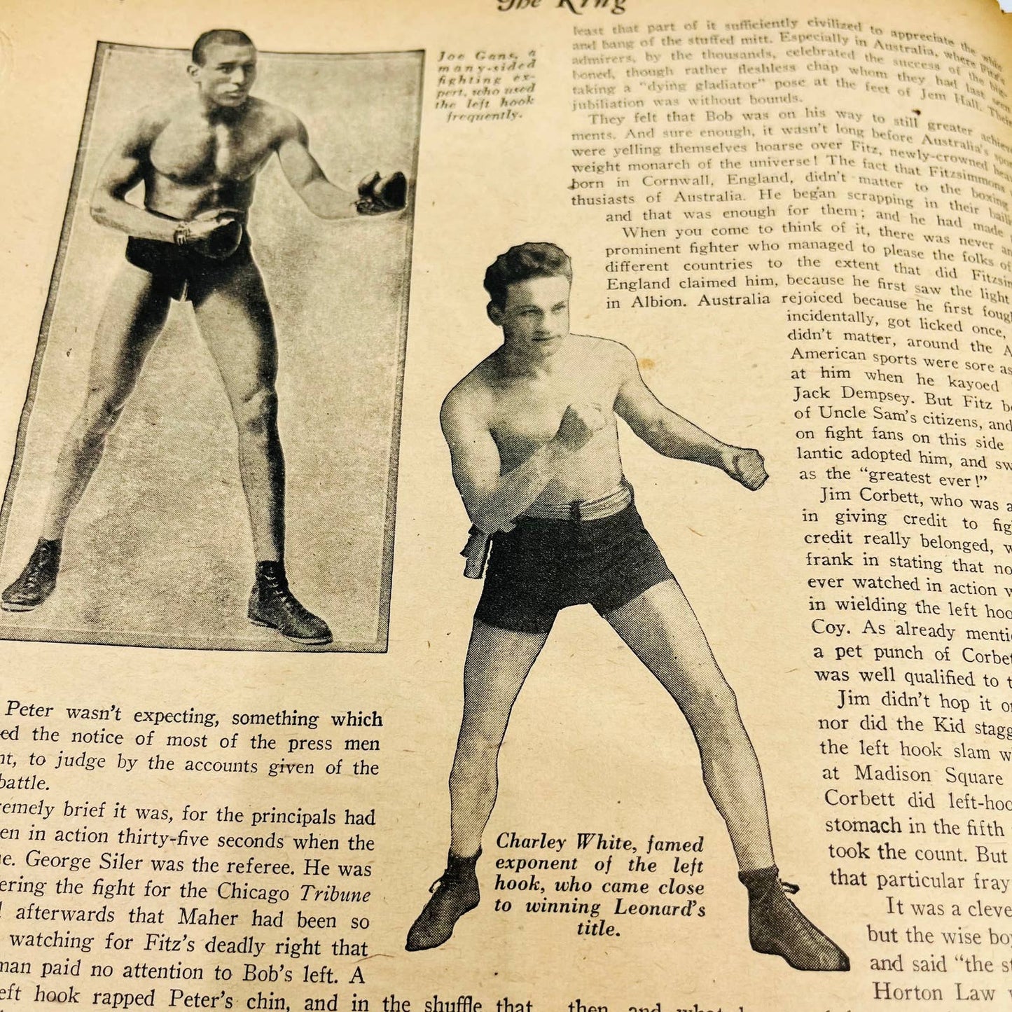 1944 Aug - The Ring Boxing Magazine – Sal Bartola Cover WWII Irvin Cobb TA5