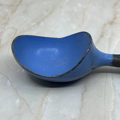 Vintage Progressus Italy Ribbed Ice Cream Paddle Scoop Blue TC5