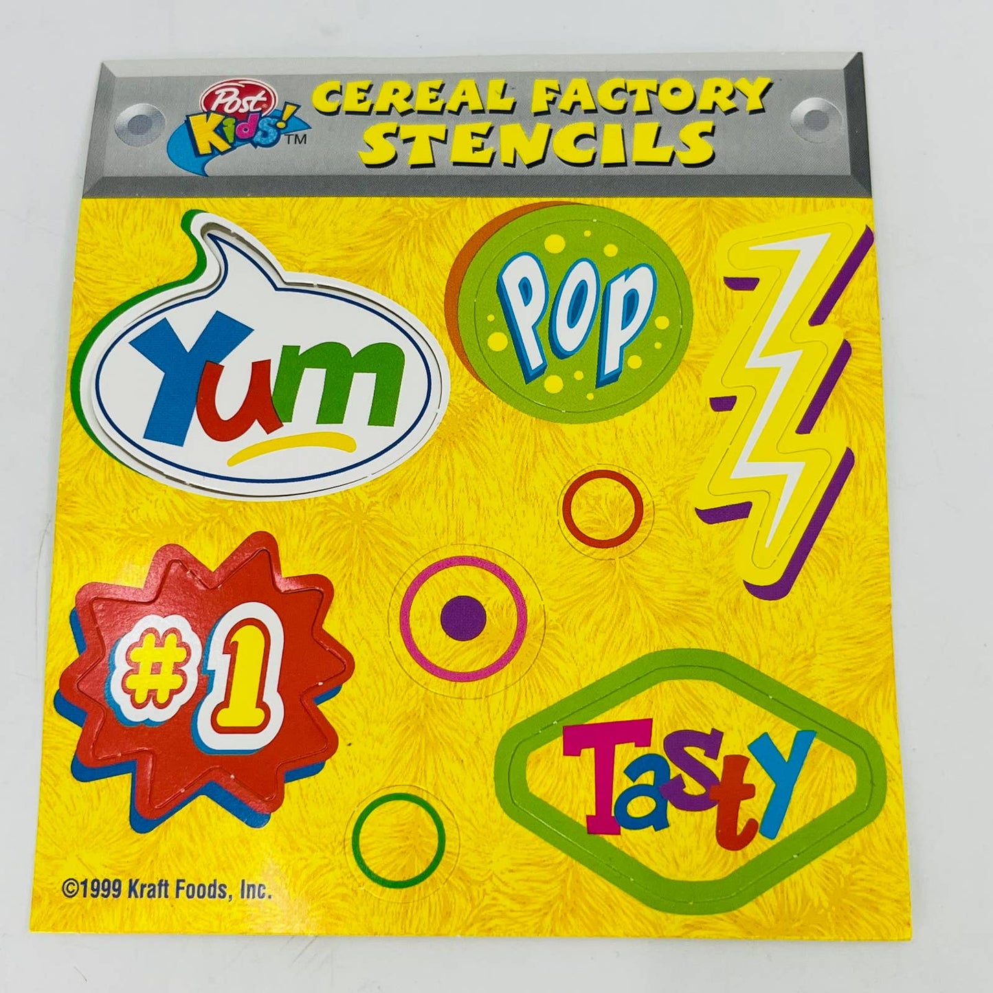 Vintage 1999-2000 Post Kids Cereal Premium Stickers Stencils TB2