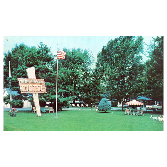 Vintage Postcard - Pine Haven Motel Skaneateles Lake Mr & Mrs Maurice Rose AD9