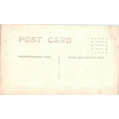 Antique Postcard RPPC Men Riding in Automobile Car c1910 SE8