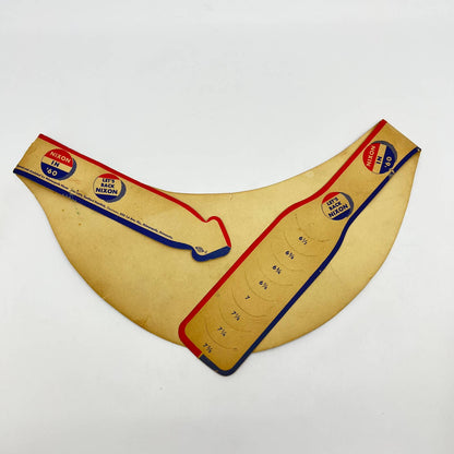 1960 I’m For Nixon Paper Sun Visor Richard Nixon Presidential Campaign AA8
