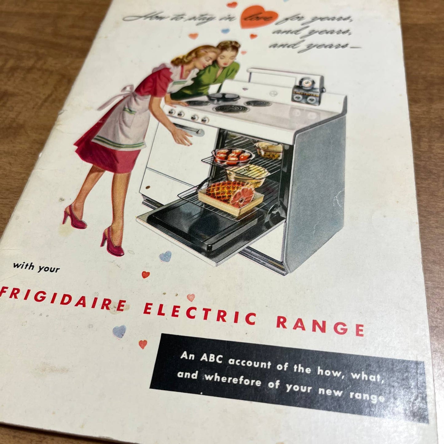 MCM 1947 FRIGIDAIRE ELECTRIC RANGE INSTRUCTION MANUAL WITH RECIPES BOOKLET A2