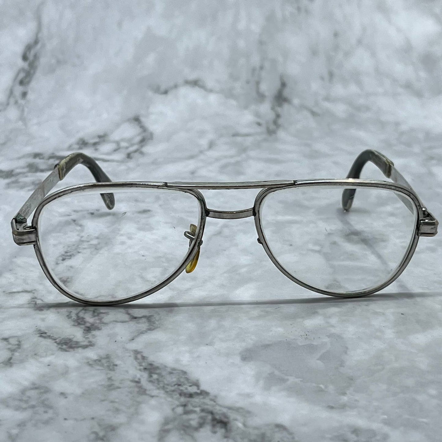 Vintage Gold Plated 1/30 10k Aviator Eyeglass Frames Universal Optical 5 1/4 SE9