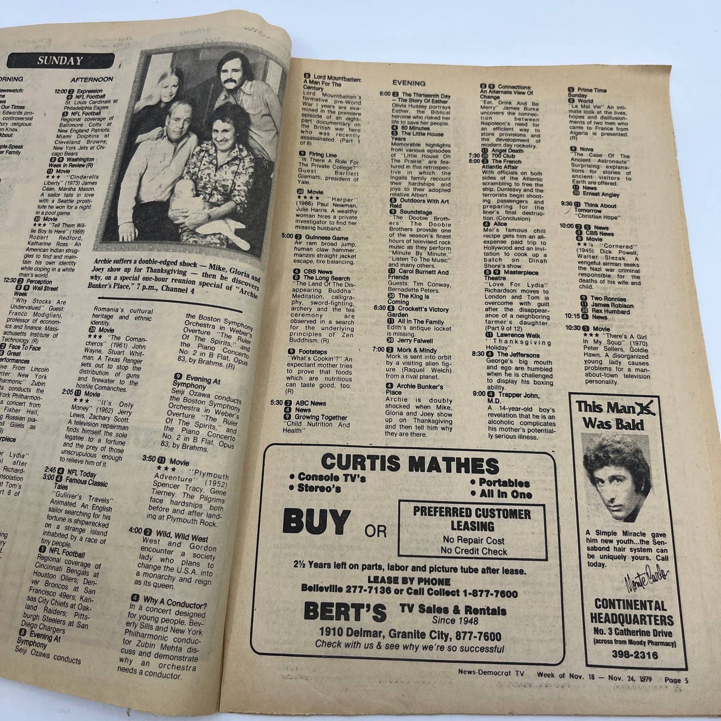 1979 Nov 18 Bellville IL News-Democrat TV Listings Magazine When She Was Bad TG6