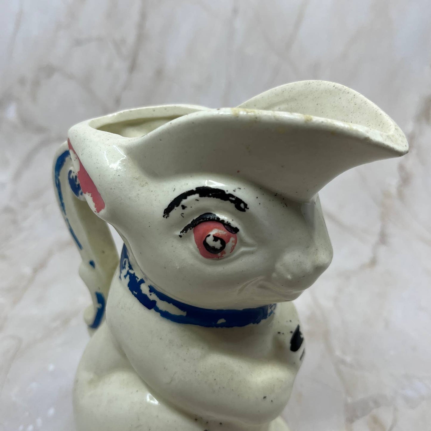 Vintage Rabbit McCoy Ceramic Pitcher Easter Anthropomorphic Creamer 6” TJ1