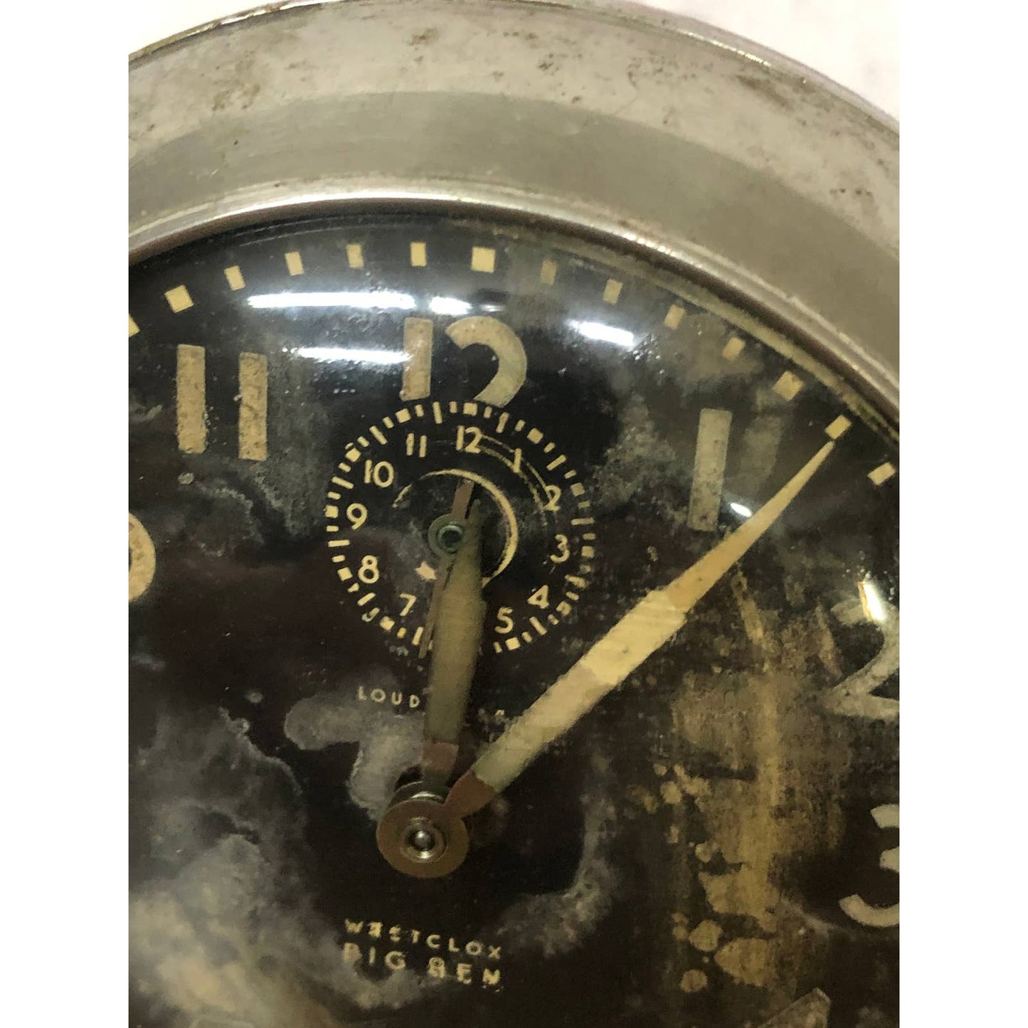 Vintage Chrome Black Westclox USA Big Ben Alarm Clock La Salle IL Untested