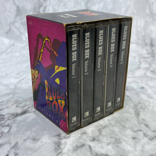 Blues Box 5 Volume Set 1995 Eclipse Music 60 Songs Cassette Tape Set TH5