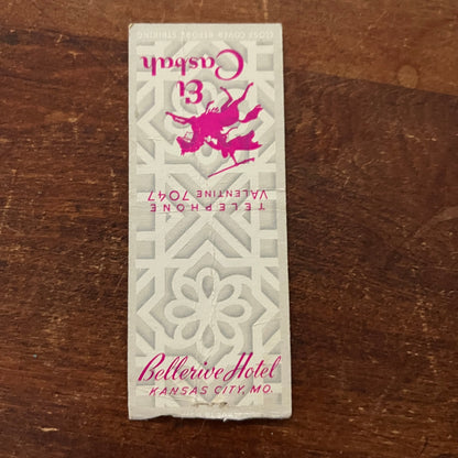 El Casbah Bellerive Hotel Kansas City MO Advertising Matchbook Cover MM11-5