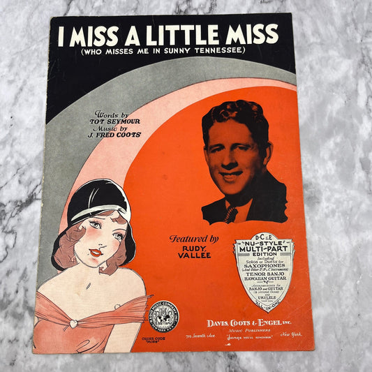 1930 I Miss A Little Miss (Who Misses Me In Sunny Tennessee) Sheet Music V41-1
