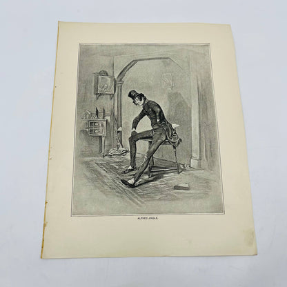 1880s Victorian Art Print Engraving Dickens Pickwick Papers ALFRED TINGLE