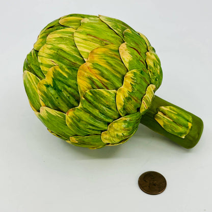 Realistic Artificial Fake Food Prop - Green Artichoke Bloom 6” TB2