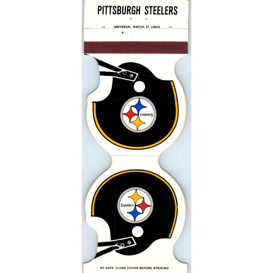 1980 Pittsburgh Steelers NFL Helmet Football Schedule Matchbook Cover SA1-M4