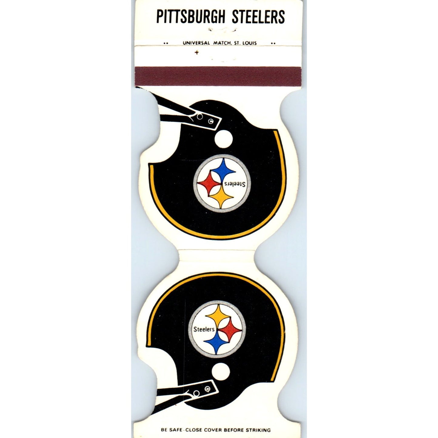 1980 Pittsburgh Steelers NFL Helmet Football Schedule Matchbook Cover SA6-M4