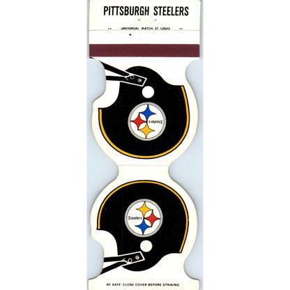 1980 Pittsburgh Steelers NFL Helmet Football Schedule Matchbook Cover SA6-M4