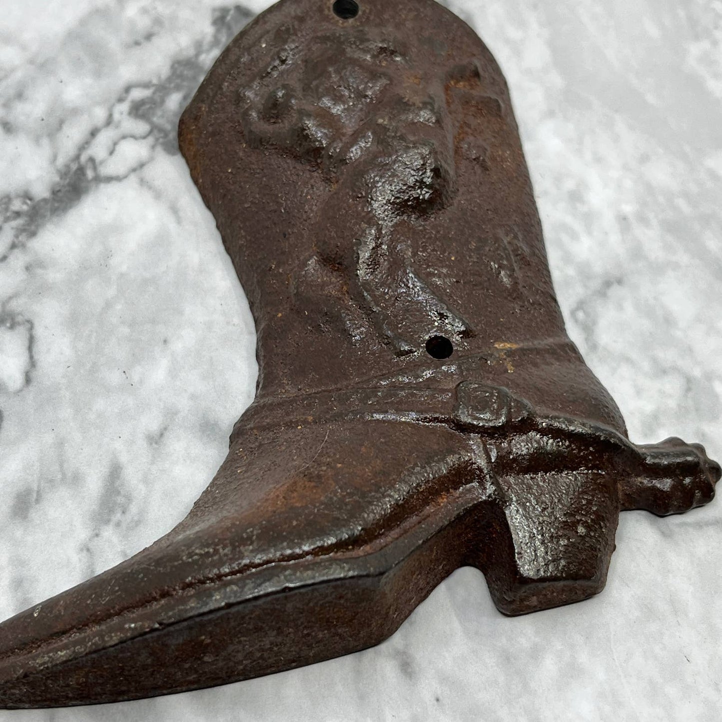 Cast Iron COWBOY BOOT 4-1/2" Tall Western Cowboy Wall Decor TJ8