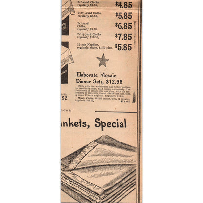 1935 Minneapolis Journal Newspaper Ad Kleenex Disposable Tissue FL5-3