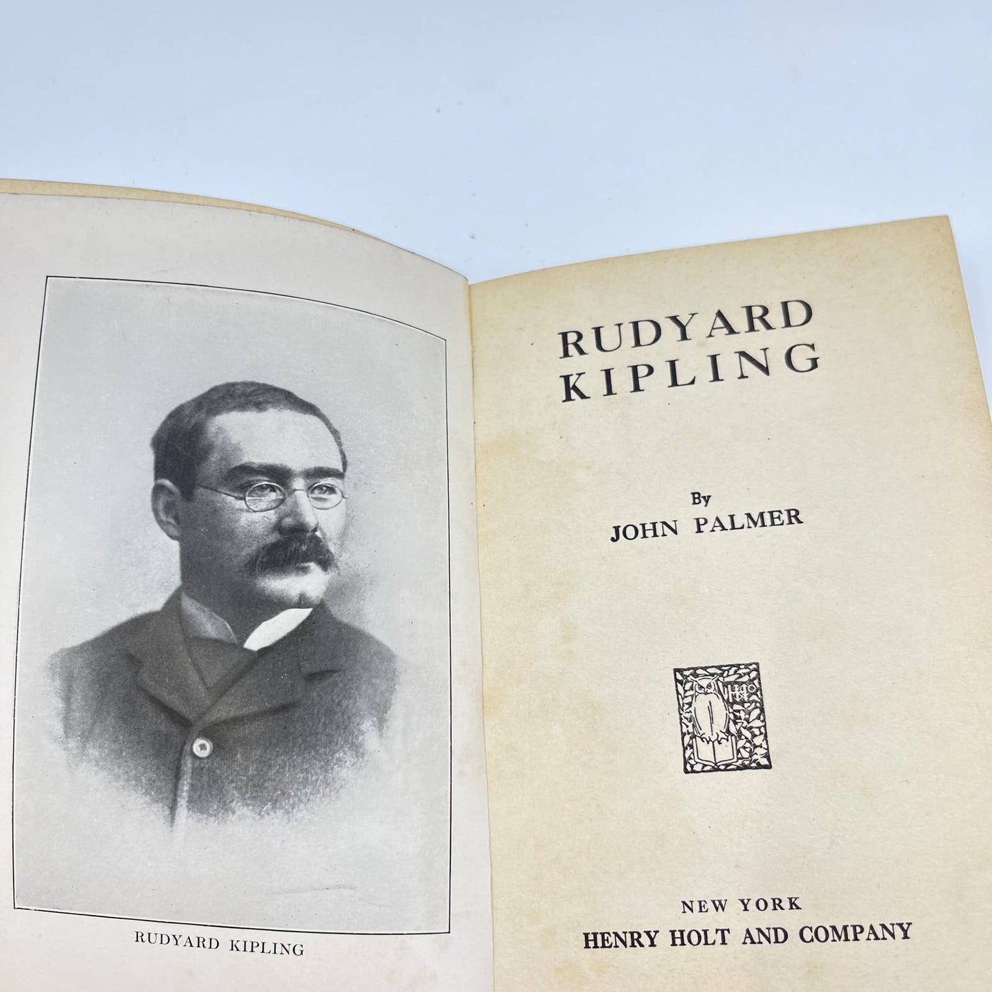 Rudyard Kipling - Writers of the Day - John Palmer Hardcover Dust Jacket TF3