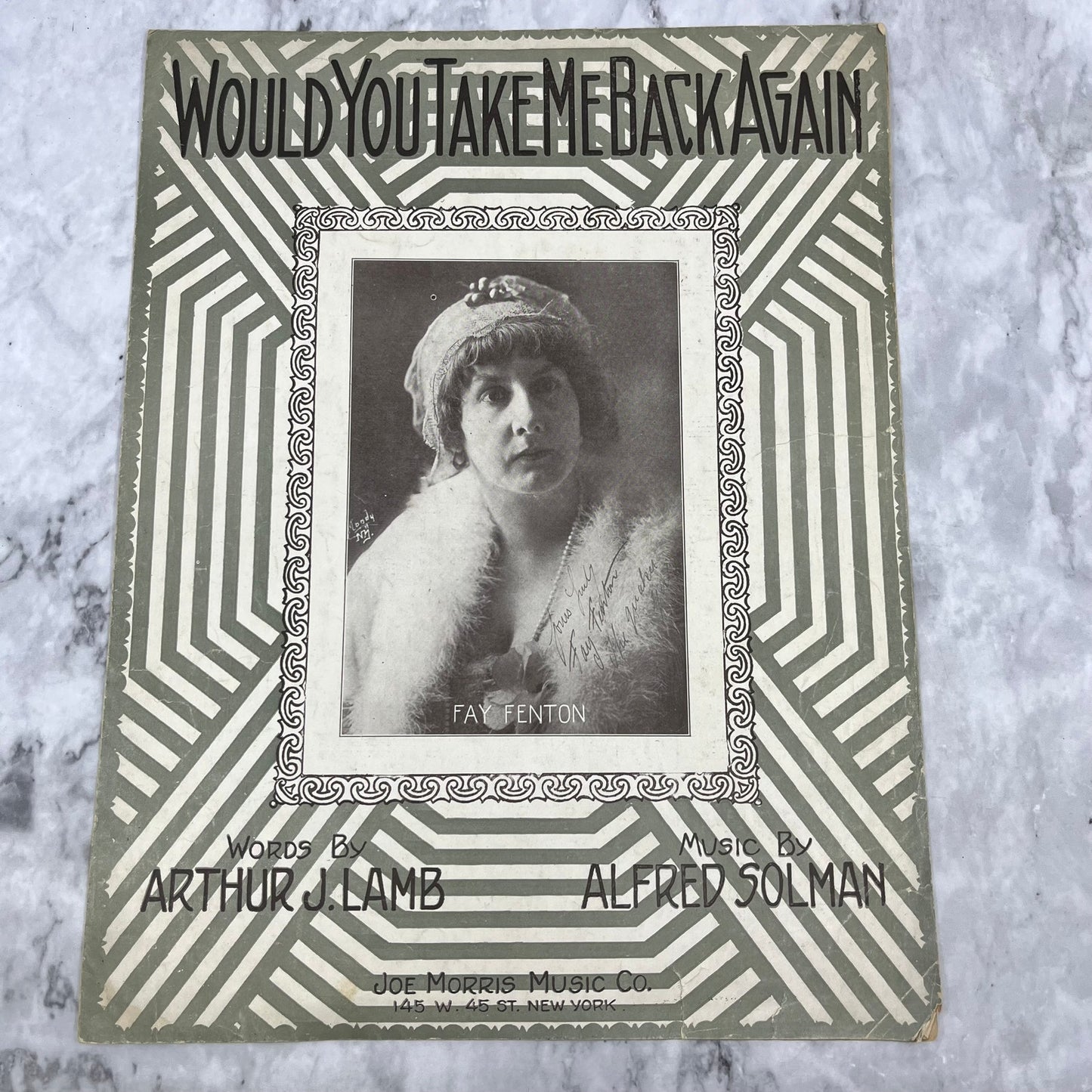 Would You Take Me Back Again Arthur J Lamb Alfred Solman Fay Fenton TI1